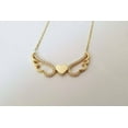 thumbnail image 4 of Hitanshu Jewels Round Cut Cubic Zirconia Women's Angel Wings Pendant Necklace 14K Yellow Gold Finish, 4 of 5