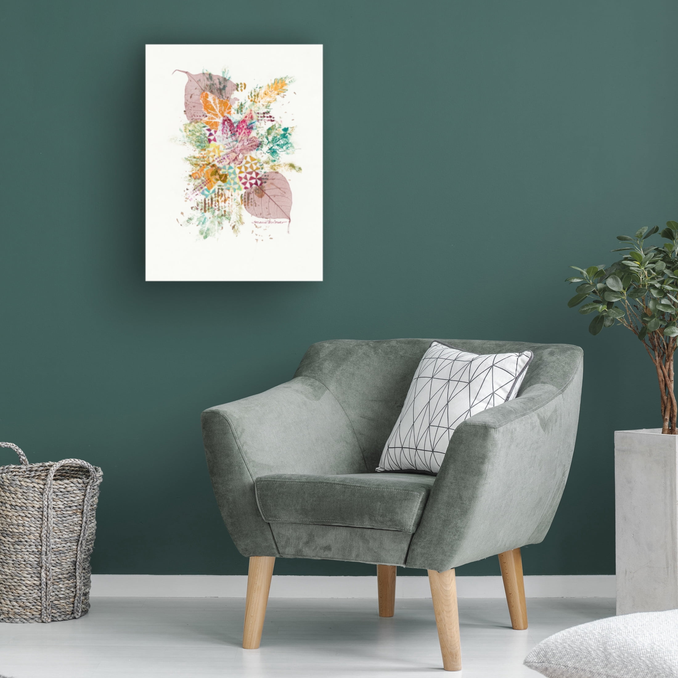 Canvas Wall Art - Suzanne McCourt 'Interlaced' Wall Art for Living Room, Bedroom, or Office Décor by Trademark Fine Art - 24 x 32 Inches