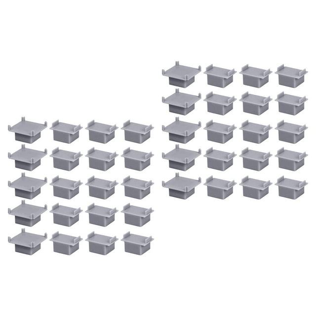 10x Accesorios de vías de tren de madera Juego de ferrocarril Accesorios Juguete educativo Juguete Gris