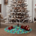thumbnail image 4 of Rateoe Sunmmer Cat Pattern Christmas Tree Skirt with Ties , Christmas Tree Decorations, Farmhouse Christmas Decor Xmas Holiday Decorations-36", 4 of 6