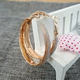 thumbnail image 4 of BNNG Sparkly Chandelier Earrings Statement Cubic Zirconia Earrings Retro Large Circle Frosted Earrings Thin Dangle Elegant Rhinestone Earrings Wedding Earrings For Women Rhinestone Cuff Earrings, 4 of 6