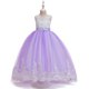 thumbnail image 2 of Vestido de niña de malla de princesa, vestido de novia de encaje con cuentas, vestido de noche para niña, 2 of 6