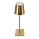 thumbnail image 4 of Lámpara táctil LED moderna, sencilla, recargable, de alto brillo, regulable, con interruptor táctil, inalámbrica, para mesa de restaurante y bar, color dorado., 4 of 14