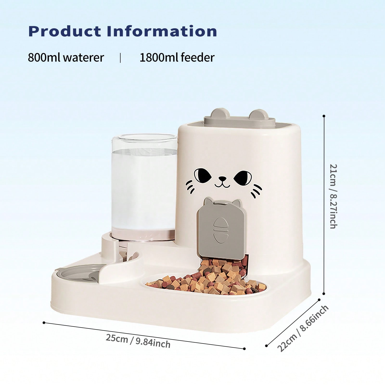 Automatic Cat Water Dispenser – 2-In-1 Large Capacity Drinking Fountain For All Cats, Available In Pink, Gray, Orange & Green