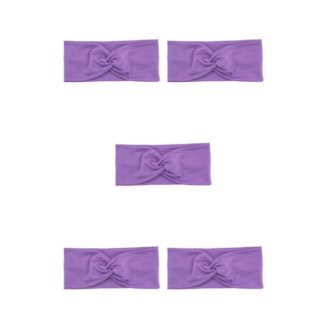 Diadema de ganchillo Minnieouse Tie-dye Púrpura Accesorios para el peinado