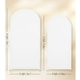 thumbnail image 4 of Acekid 2pcs Wedding Arch Cover, 5.9ft+6.6ft Round Top Chiara Backdrop Cover, Spandex Wedding Arch Stand Covers for Birthday Party Banquet Decoration, 4 of 9