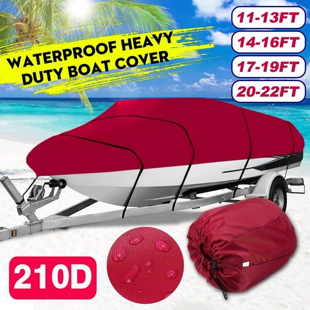 210D 1122FT Waterproof Boat Cover Trailerable UV Protection