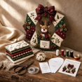 thumbnail image 3 of Fabric Poke Wreath DIY Kit, Christmas Wreath DIY Kit for Adults, Door Hanging Holiday Craft Decor with Bow, 3 of 5