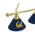 thumbnail image 2 of University of California 3 Shade Billiard Light with Brass Fixture, 2 of 5