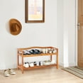 thumbnail image 2 of Costway 2-Tier Wood Shoe Rack Freestanding Shoe Storage Organizer Heavy-duty, 2 of 9