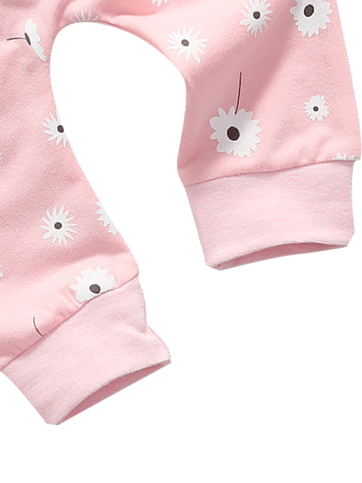 xiaxaixu Baby Sweater + Pants, Flower Pattern Pocket Decoration