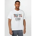 thumbnail image 1 of Tokyo printed Men's T-shirts are comfortable and elastic, suitable for outdoor activities in summer. Street-style elastic round neck T-shirts are used as gifts in summer. T-shirts for Men's outdoor c, 1 of 4