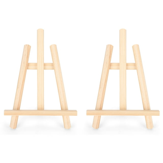 Décor de Bureau, 2 Pcs Mini Chevalet en Bois Mini Chevalet de Peinture Chevalet de Bureau Compact et Léger