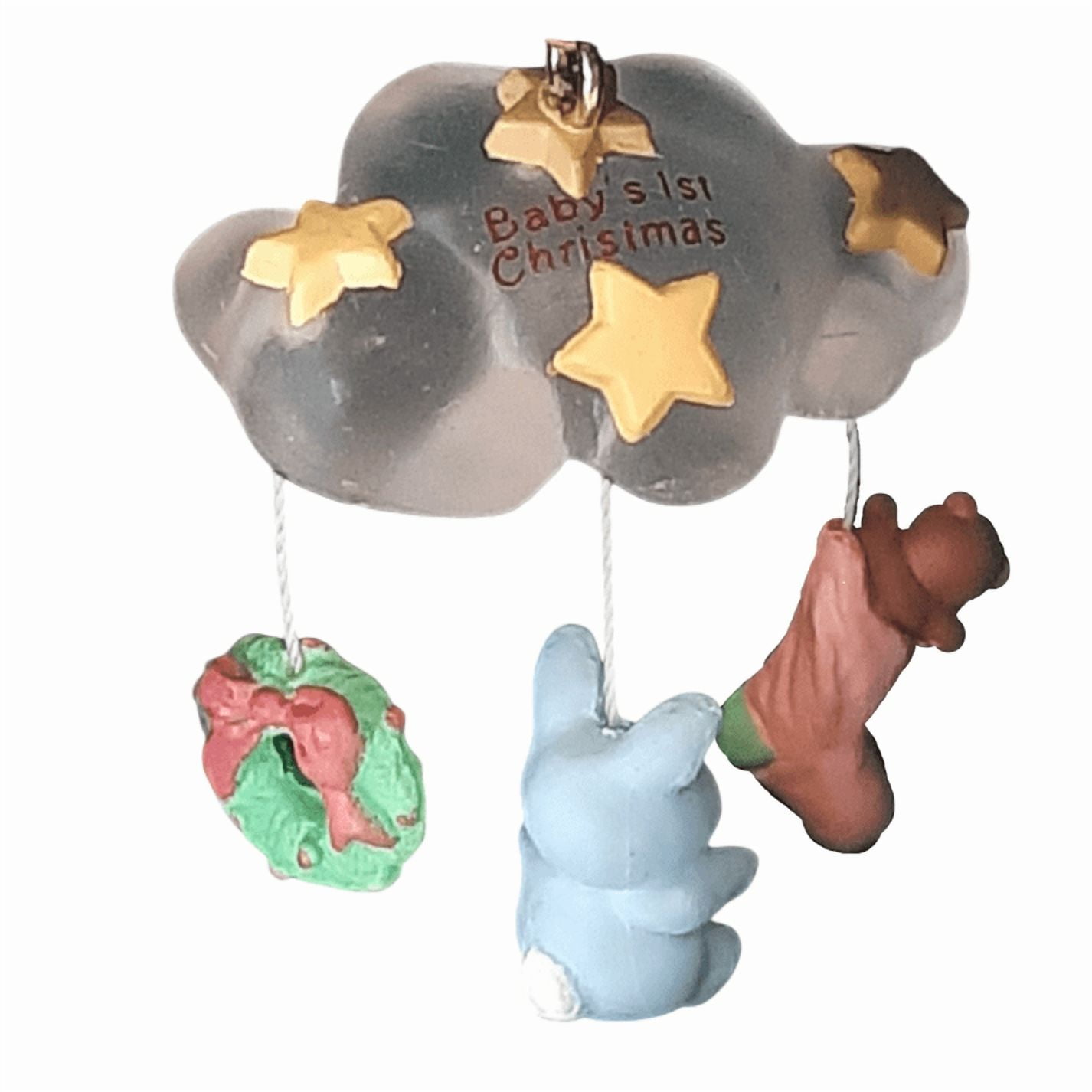 1989 Baby’s First Christmas Hallmark Keepsake Christmas Tree Ornaments QXM573-2