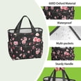 thumbnail image 4 of Garden Tool Bag,Pioneer Flower Floral Print Pattern Garden Tool Organizer,Garden Gifts,Waterproof Multi-Pocket Garden Tool Storage 11.8x5.5x11.4 Inch(Tools NOT Included), 4 of 6