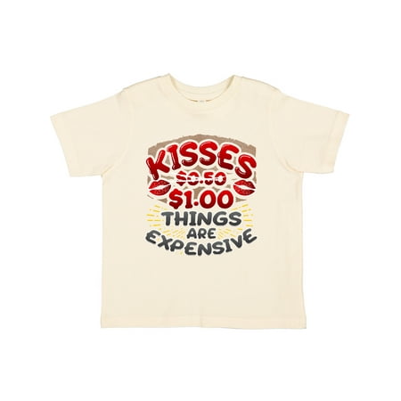 

Inktastic Funny Valentines Day Kisses Joke Gift Toddler Boy or Toddler Girl T-Shirt
