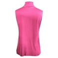 thumbnail image 4 of ZHOGXU Women's Tank Tops Sleeveless Turtleneck Solid Color Comfortable Lightweight Loose Fit Shirt For Daily Wear,Hot Pink,Xxxxl, 4 of 5