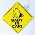 thumbnail image 1 of Pegatina de advertencia para cochecito de bebé a bordo con ventosa de PVC para el cristal trasero del coche, 1 of 6