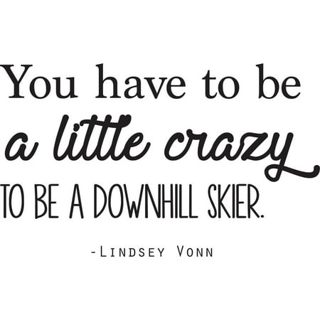 - Lindsey Vonn Vinyl Wall Decal - USA Olympics Sticker / Skier Decor - 20