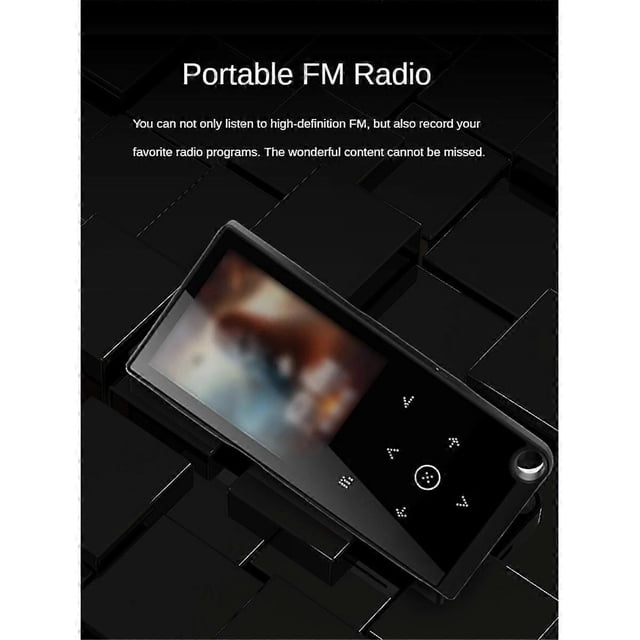 Bluetooth 5.0 Lossless MP3 Music Player HiFi Portable Audio Walkman with FM/EBook/Recorder/MP4 Video Player