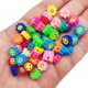 thumbnail image 3 of 50-100 piezas de espaciadores de arcilla polimérica con forma de flores, frutas, estrellas, mariposas y corazones, cuentas sueltas para hacer joyas, pulseras y collares, 3 of 5