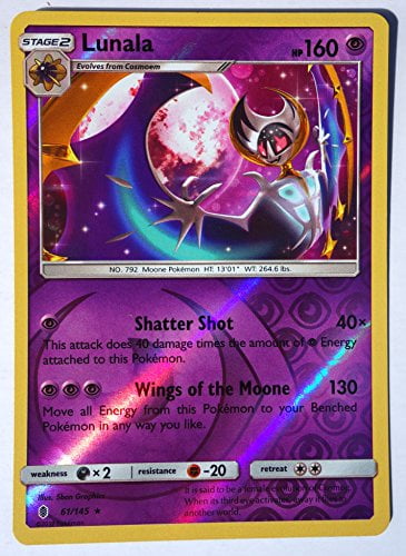 Pokemon Trading Card Game Collectible Card Games Keepers Ascendants Pokemon Lunala Pv 160 Sl2 61 145 Pokemon Trading Card Game Collectible Card Games Keepers Ascendants Pokemon Lunala Pv 160 Sl2 61 145