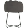 thumbnail image 5 of Hillsdale Furniture Catalina Upholstered Metal Vanity Stool, Dark Gray, 5 of 10