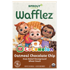 CoComelon Sprout Organics Toddler Snacks, Organic Oatmeal Chocolate Chip Wafflez, Single Serve Waffles, 5 count Box