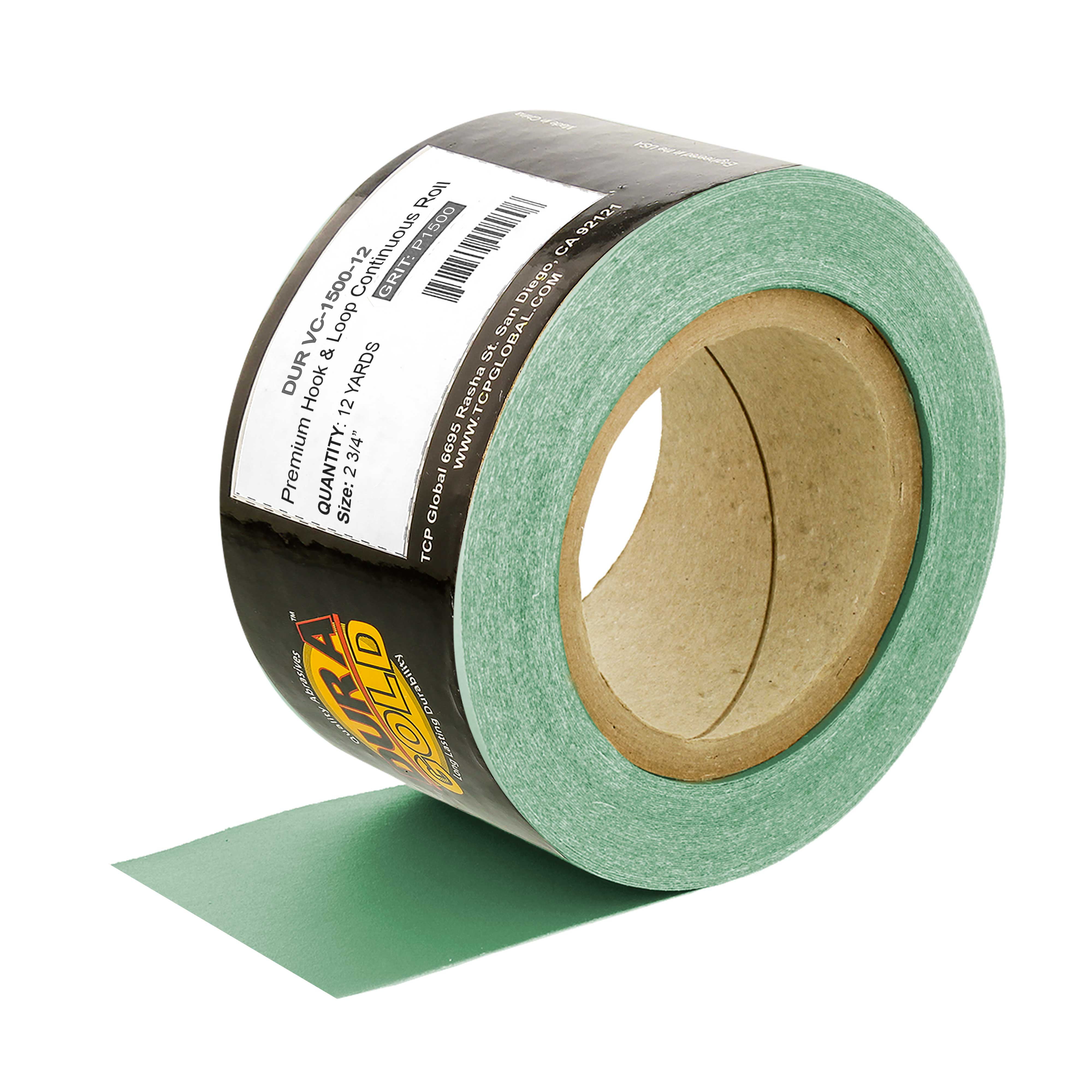 6" Green Film PSA Discs DA Sander Sandpaper Roll Sanding 25 Sheets 1500 Grit 