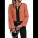 thumbnail image 1 of Blusas Elegantes e Informales para Mujer, con Cuello en V y Bloques de Color, para el Trabajo, de Larga, Ropa de Moda para Otoño Coral M, 1 of 9