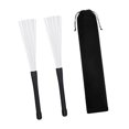 thumbnail image 3 of Almencla Drum Brushes Nylon Wire Brushes Extendable with Handle Convenient Percussion Accessories Gifts for Playing Drum Kit Jazz Drum White, 3 of 8
