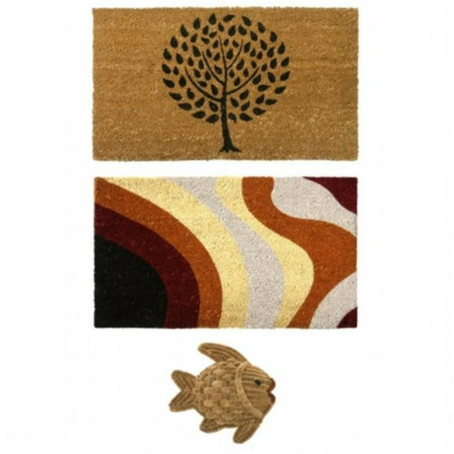 Rubber-Cal 10-108-008 Kit de Tapis de Porte Contemporain