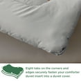 thumbnail image 7 of All Season Down Alternative Comforter Duvet Insert, Machine Washable Quilted with Corner Tabs, Light Grey, King, 7 of 7