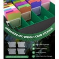 thumbnail image 4 of Caja de almacenamiento de tarjetas coleccionables MoKo 3000+ MTG con separadores, color verde, 4 of 8