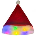 thumbnail image 1 of Coofit Christmas Santa Hat Festive LED Xmas Light up Hat Santa Claus Cap for Adult Kid, 1 of 10