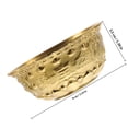 thumbnail image 2 of OUNONA Elegant Golden Cornucopia Bowl with Fish and Bird Carvings, Decorative Home Storage and Display Piece, 2 of 6