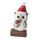 thumbnail image 4 of Estatua de búho de ojos grandes, adorno de búho, manualidades para amantes de los búhos, resina, cocina, chimenea, hogar caja de regalo, 4 of 9
