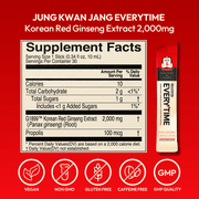 JungKwanJang Korean Red Ginseng Extract Everytime 2000mg | 10 Sticks, 0.34 fl oz (10 ml) Each