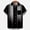 Black, variant on Cmfcve Summer Oversized Tops for Mens Vintage Vertical Stripe Shirt with Pockets Short Sleeve Button Down Casual Shirts