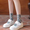 thumbnail image 2 of Calcetines Harajuku con bordado Retro para mujer, medias de estilo real Kawaii con estampado Floral en relieve de Jacquard, medias de Lolita, 2 of 5