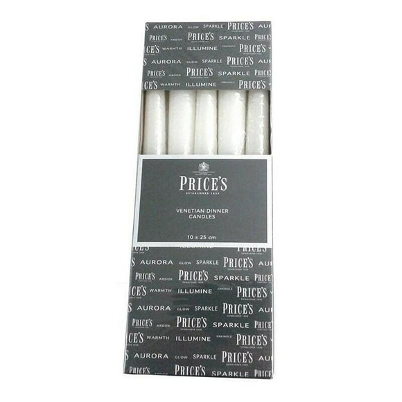 Prices Candles Venetian Candles (Pack Of 10)