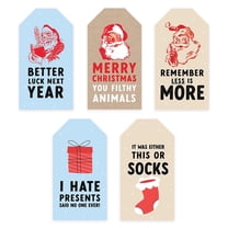 Koyal Wholesale Holiday Self-Adhesive Sticker Labels, Humorous Classic Designs, Paper Labels, 20 Count