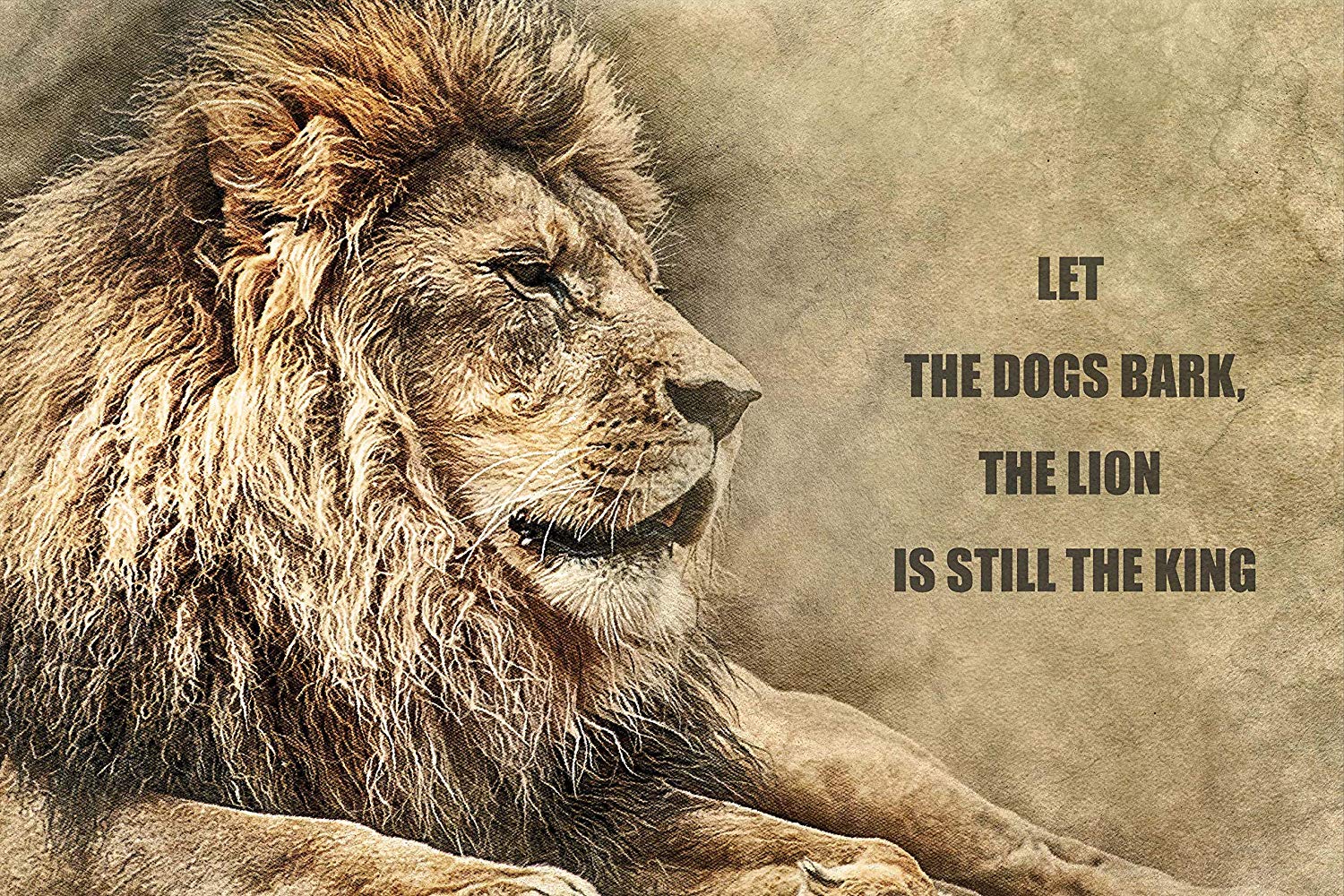 EzPosterPrints Most Popular Lion Theme Quote Posters Power Strength 