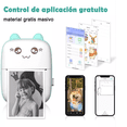 thumbnail image 3 of Impresora Fotografias Mini Portátil Térmica Bluetooth 10 Rol Blanco Azul, 3 of 5