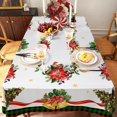 thumbnail image 3 of Mantel Rectangular de Navidad, mantel de invierno para árbol de Navidad, vacaciones, fiesta de campo, mantel decorativo al aire libre, 3 of 5