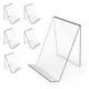 thumbnail image 1 of 6 Pack Acrylic Book Stand, Clear Book Display Easel, Acrylic Book Stand Holder compatible with Displaying Comic Books, Albums, 1 of 5