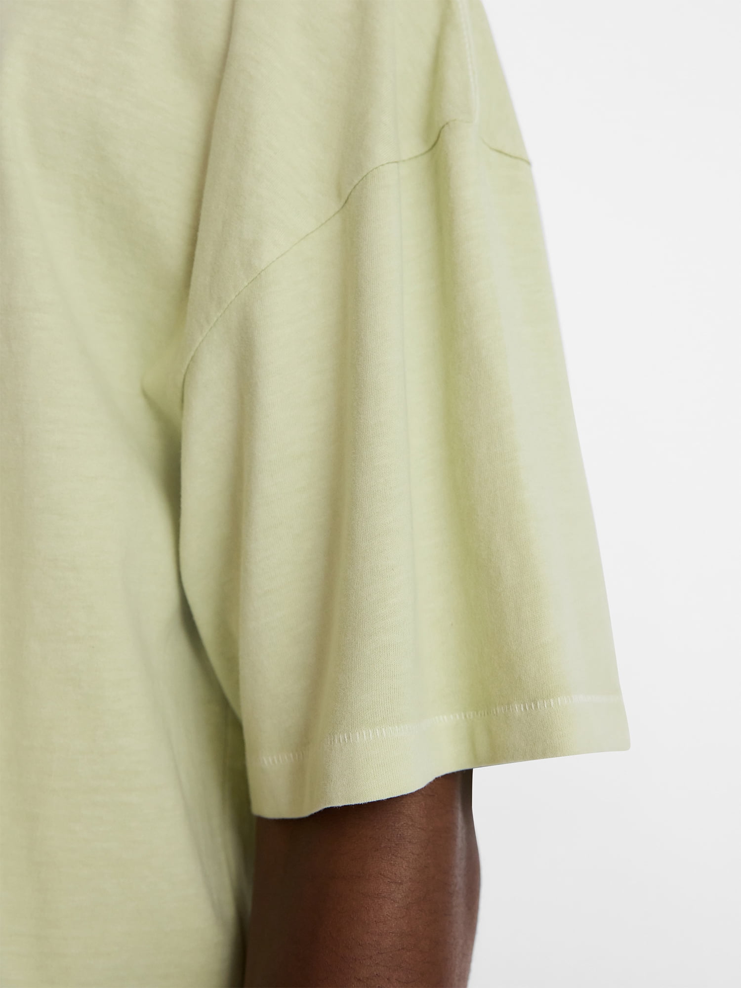 No Boundaries Men's Oversized Boxy Tee with Short Sleeves, XS-4XLT