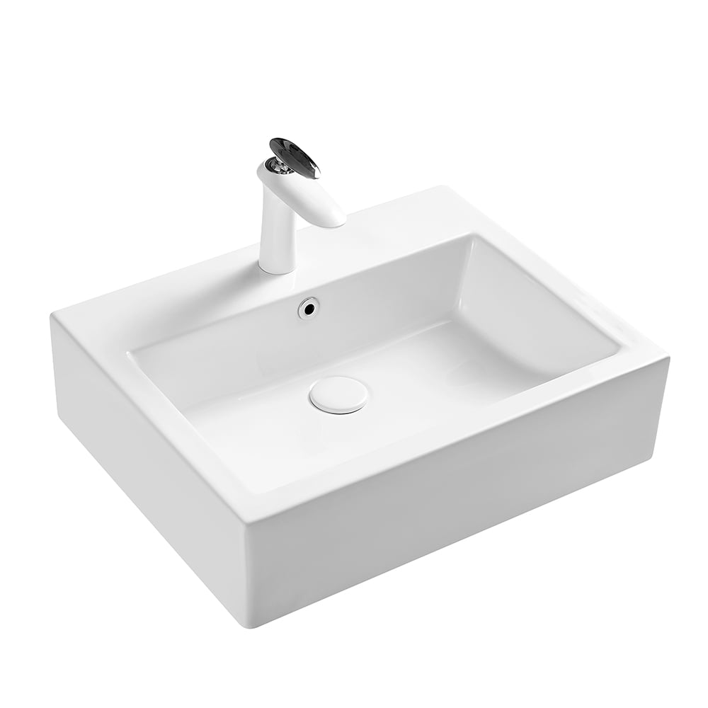 Details about   US  Ceramic Bathroom Vanity Vessel Sink Above Counter Basin Without Drain