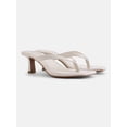 thumbnail image 2 of No Boundaries Women's Kitten Heel Thong Sandals, 2 of 5