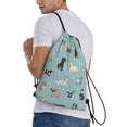 thumbnail image 3 of Kdxio Dog Pets Print Drawstring Backpack Bag,Waterproof Draw String Back Sack, Gym Drawstring Bags Swim Bag For Unisex, 3 of 9